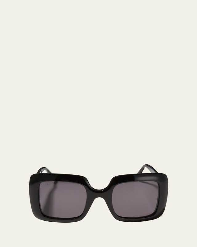 Interlocking G Oversized Square Acetate Sunglasses